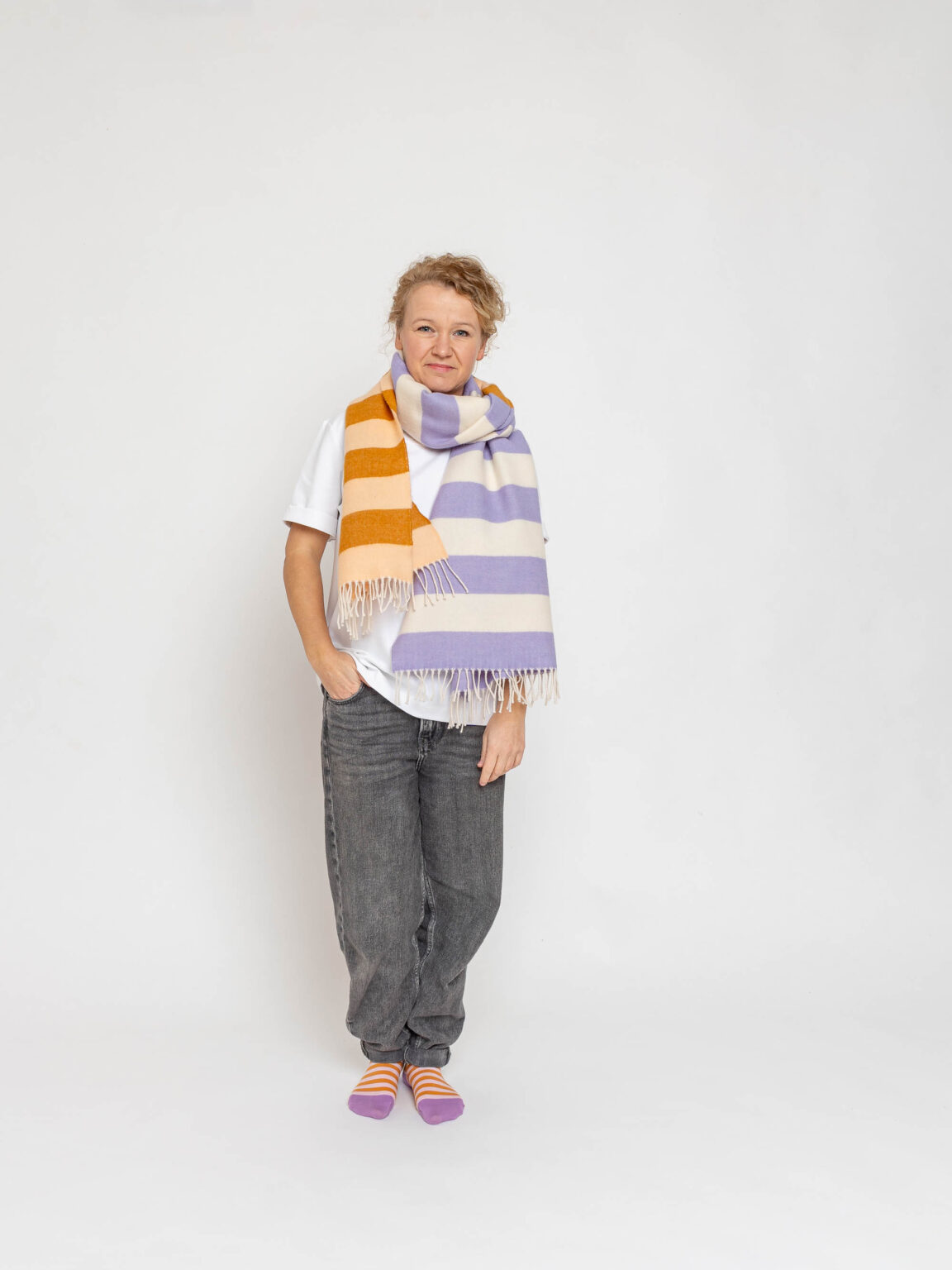 nice Merino Schal stripes - No 7