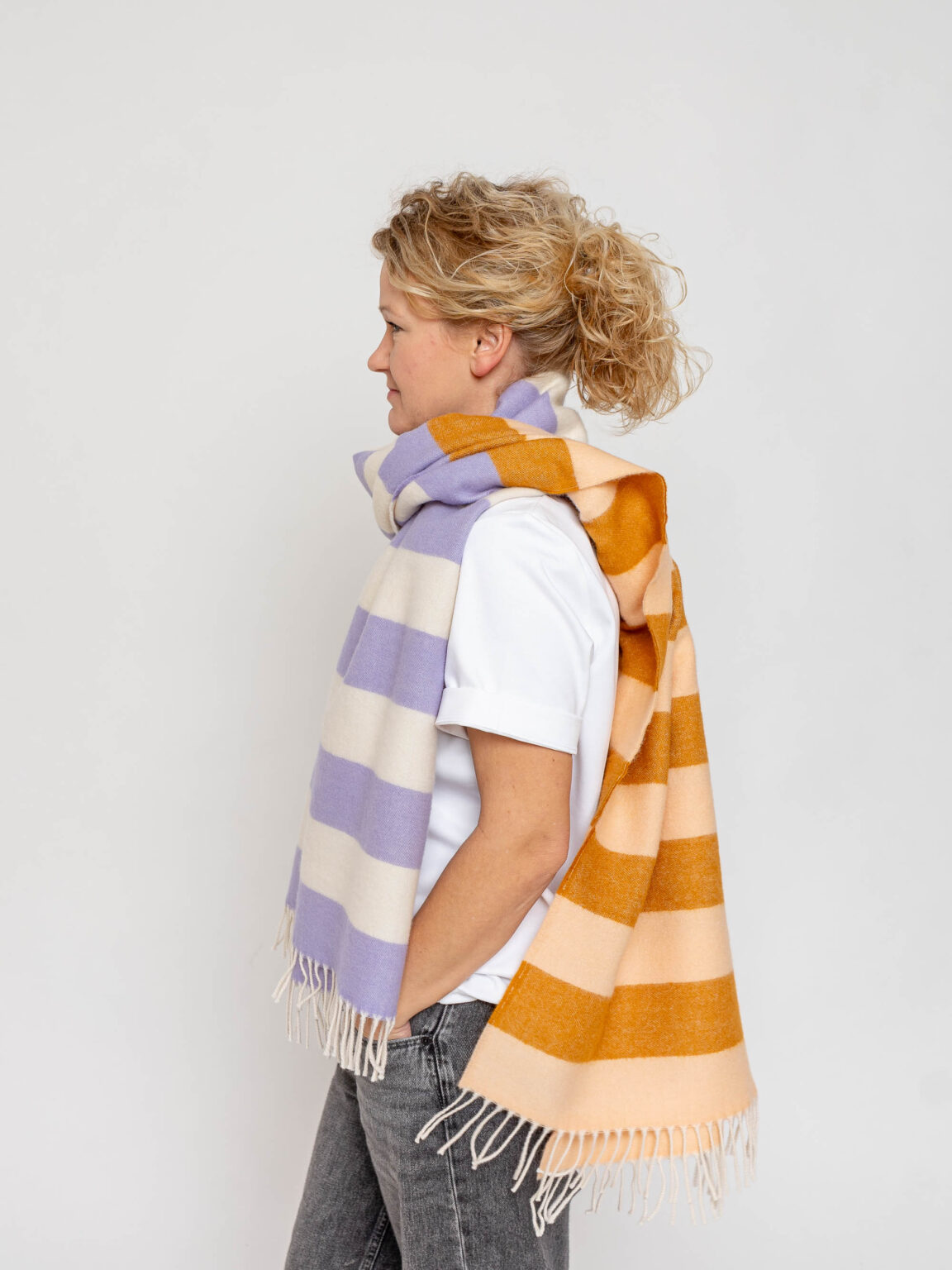 nice Merino Schal stripes - No 7