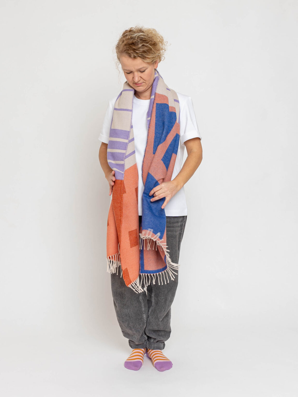 nice Merino Schal pattern shapes - No 1