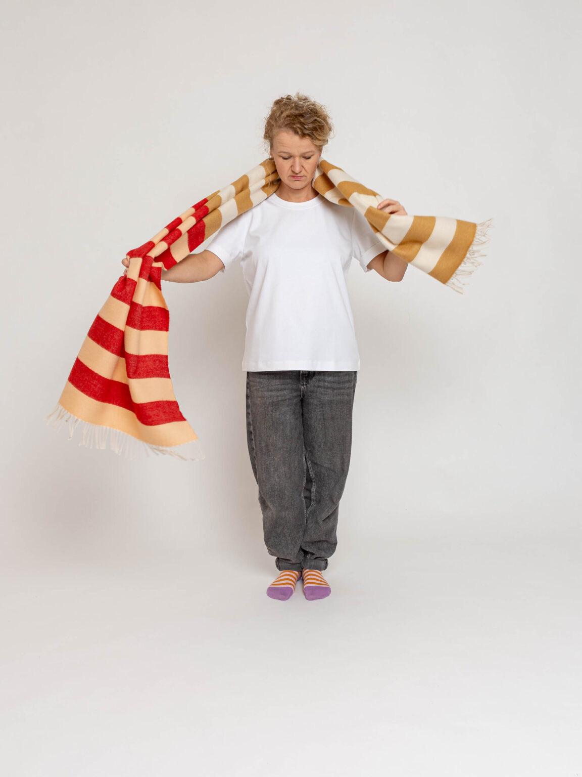 nice Merino Schal stripes - No 8