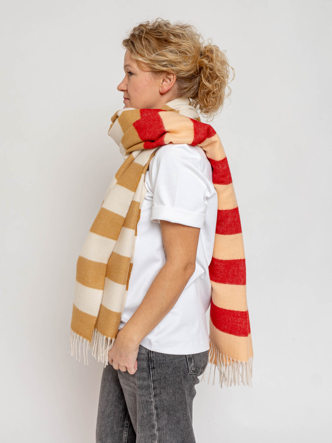 nice Merino Schal stripes - No 8