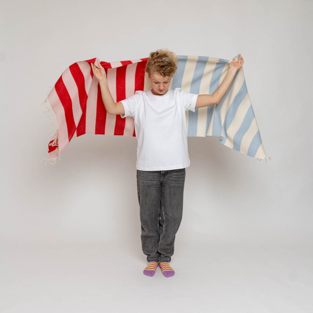 nice Merino Schal stripes - No 5
