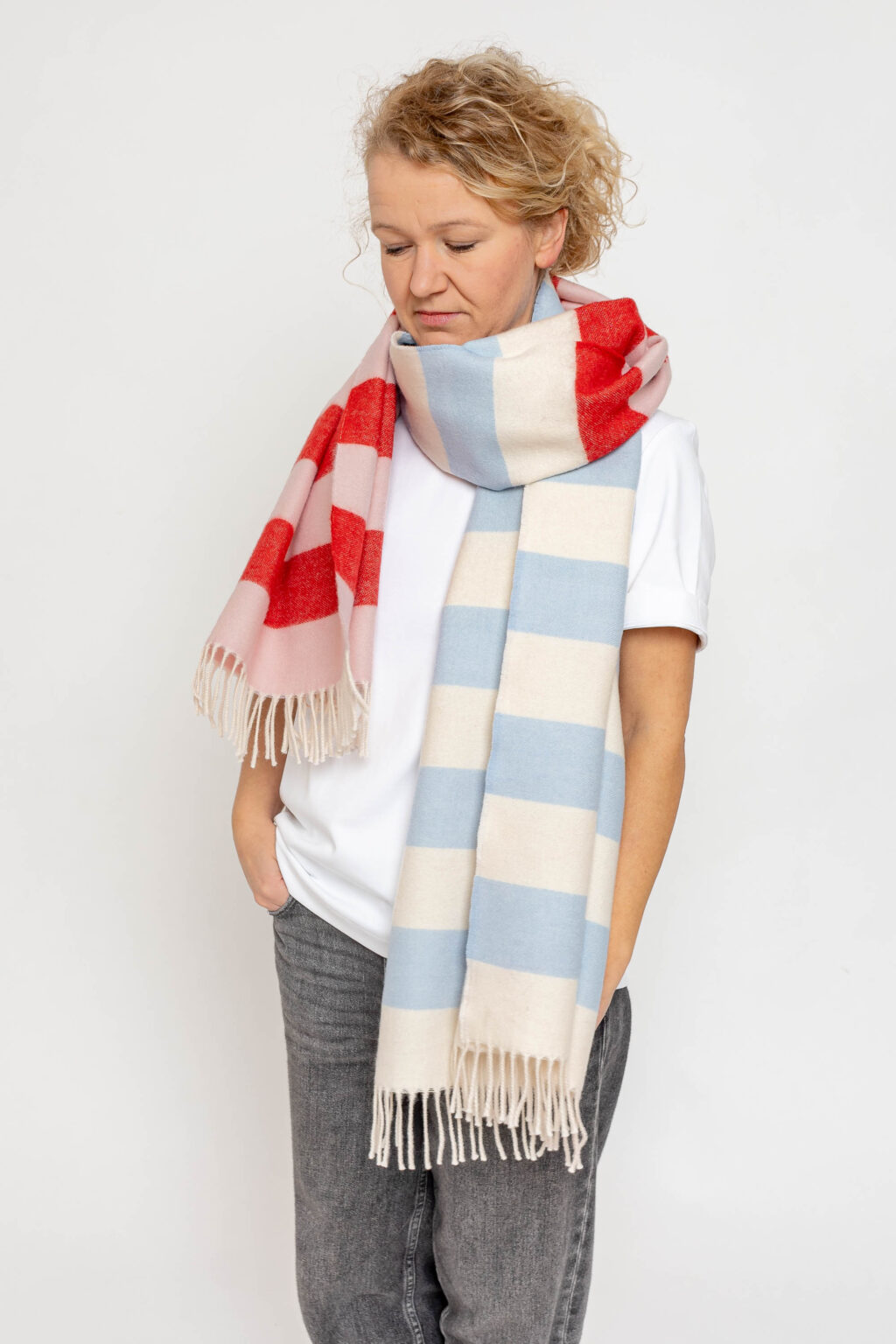 nice Merino Schal stripes - No 5