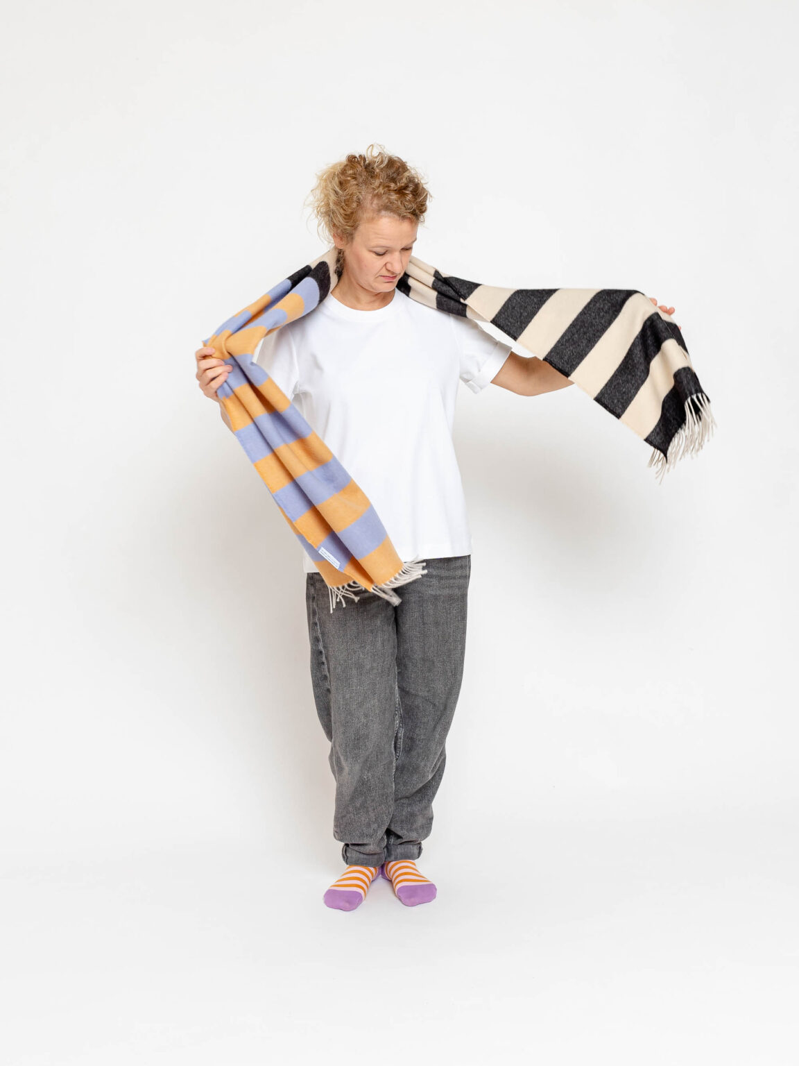 nice Merino Schal stripes - No 3