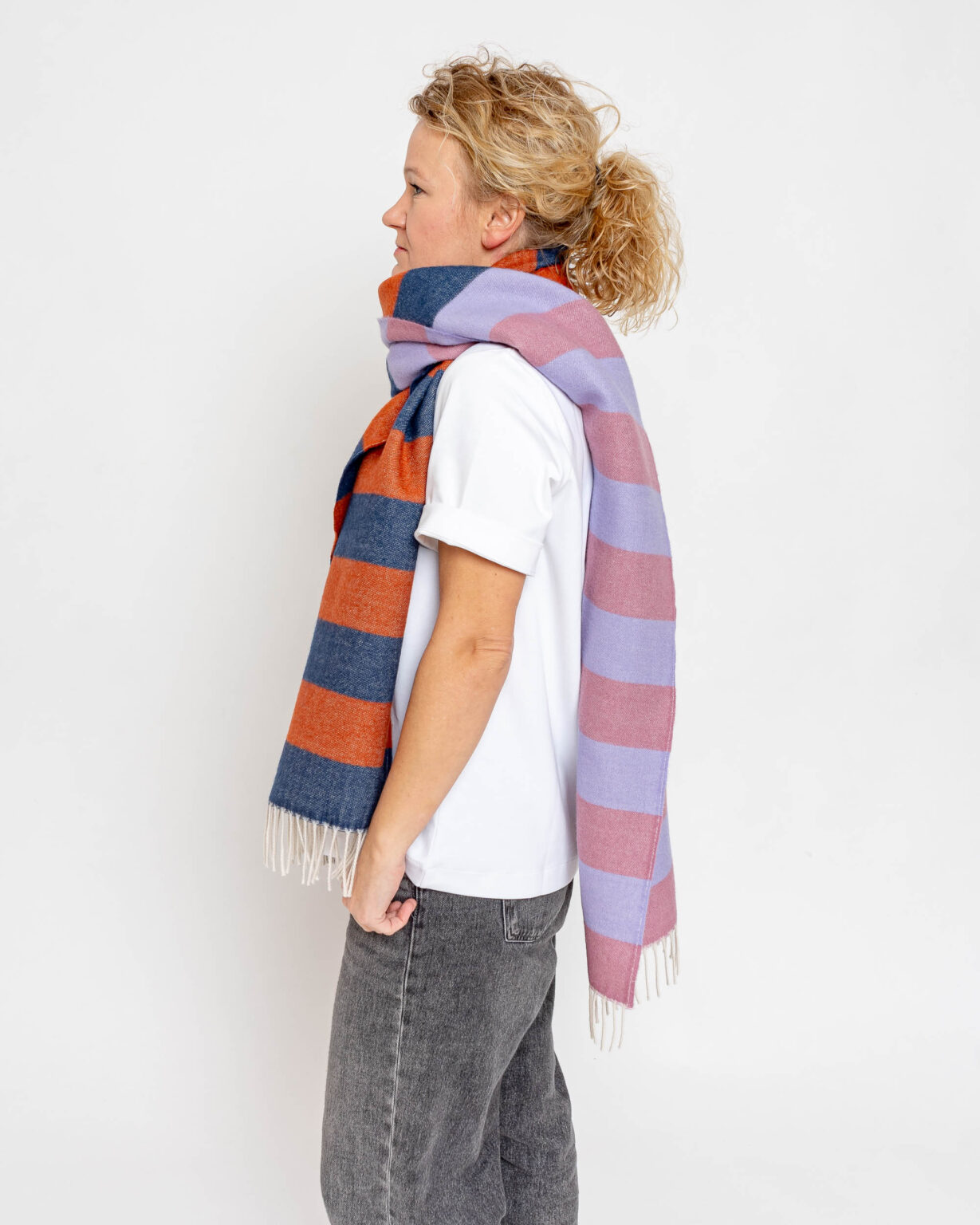 nice Merino Schal stripes - No 1