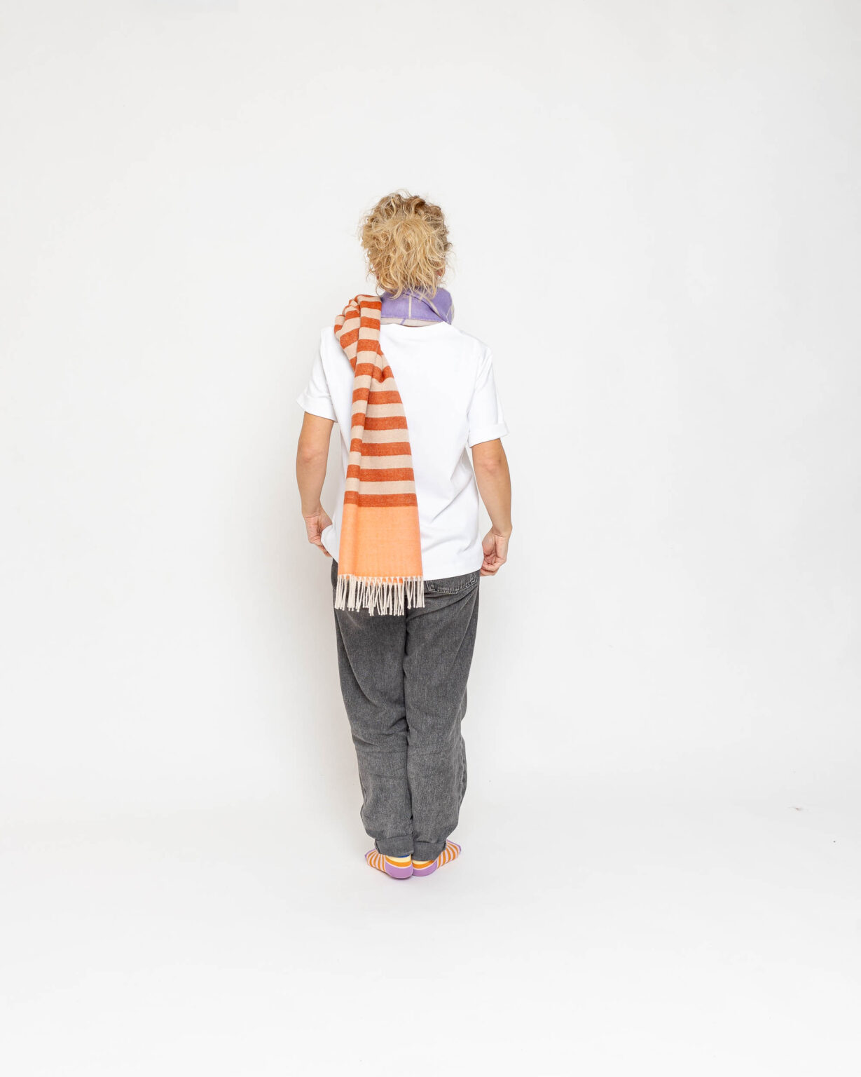 nice Merino Schal pattern stripes - No 5