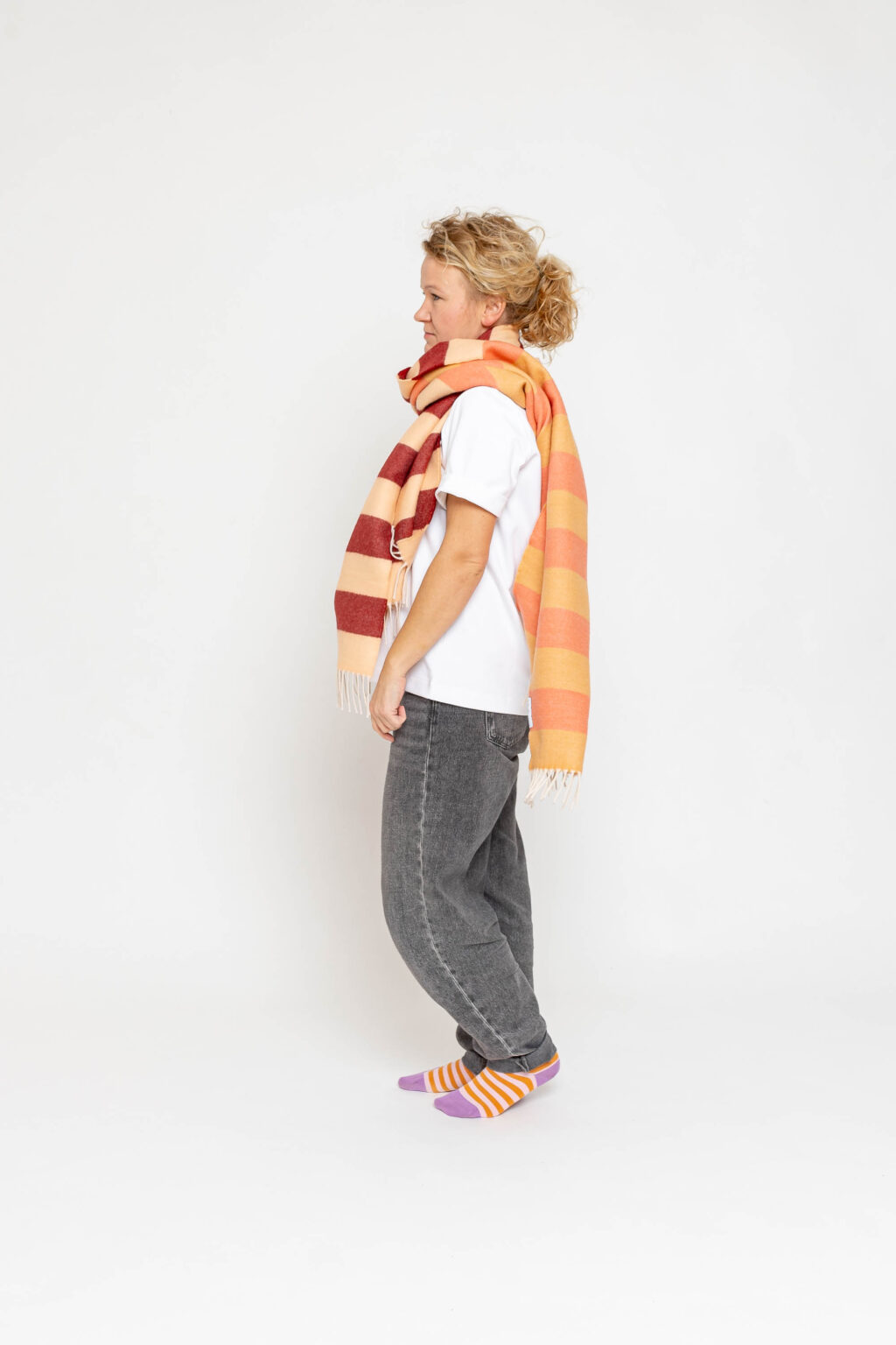 nice Merino Schal stripes - No 6