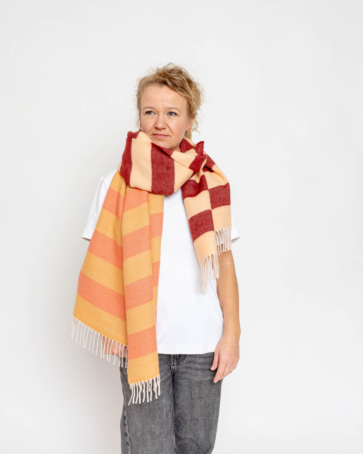 nice Merino Schal stripes - No 6