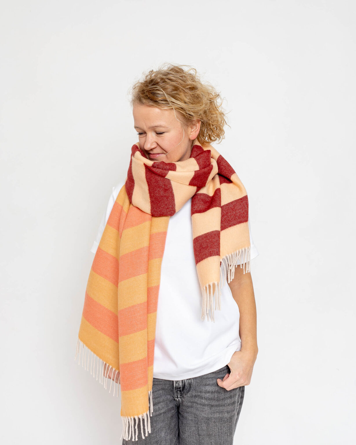 nice Merino Schal stripes - No 6