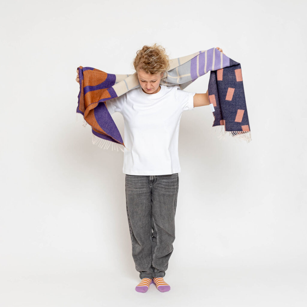 nice Merino Schal pattern shapes - No 3