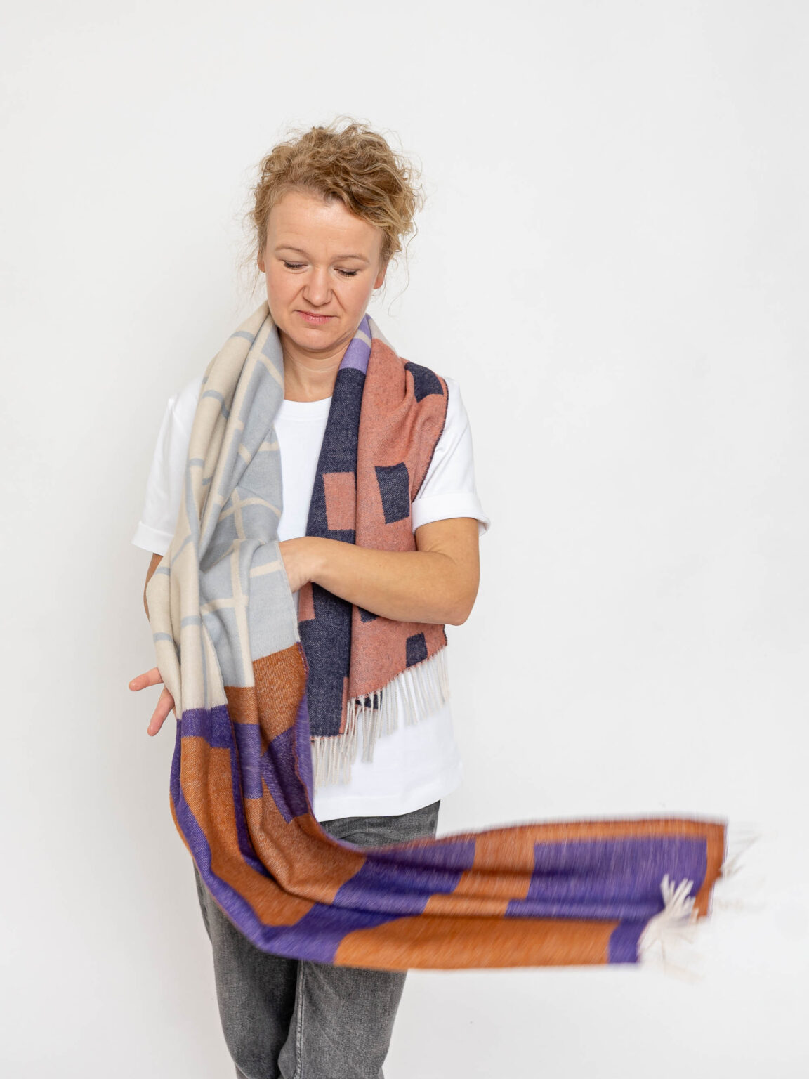 nice Merino Schal pattern shapes - No 3