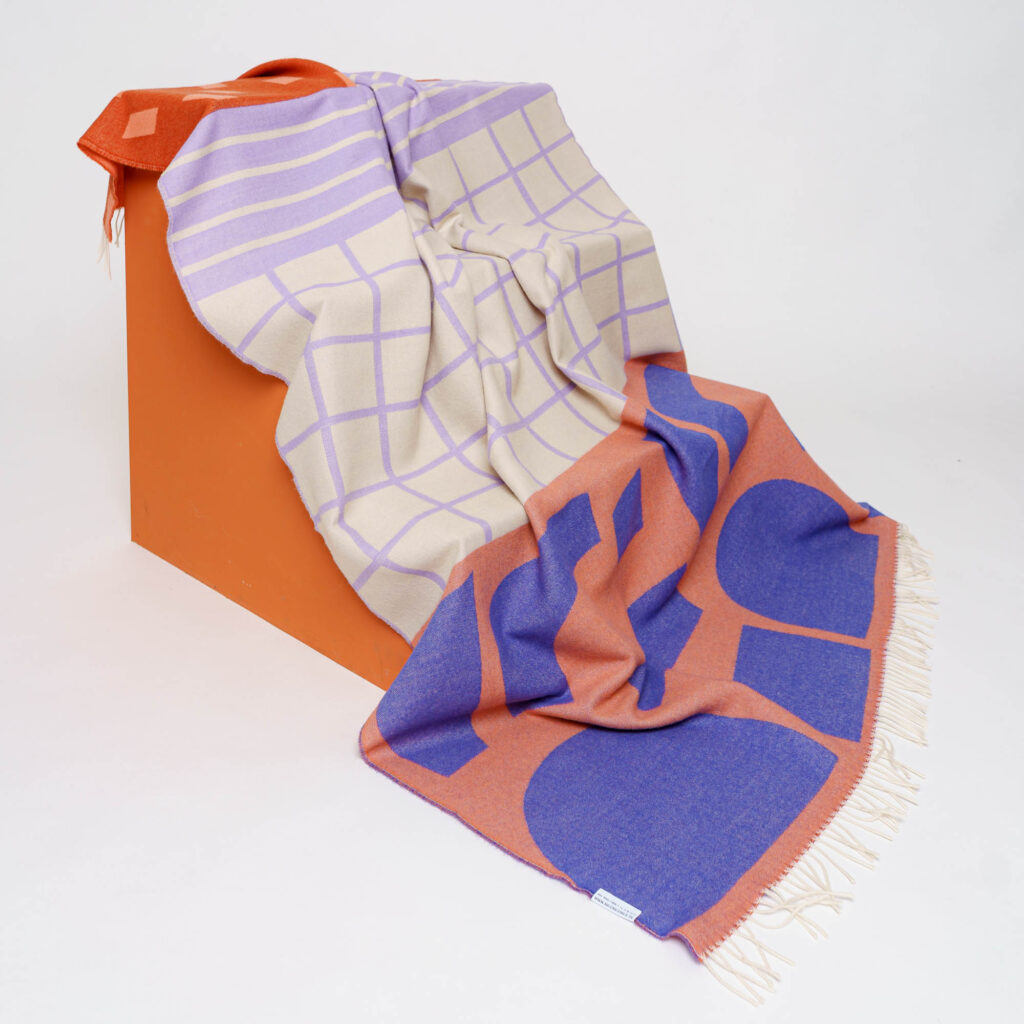nice Merino Decke pattern - No 3 - 200x140cm