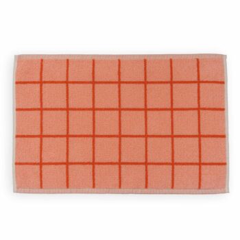 Gästehandtuch Raster rose rot - 50x30