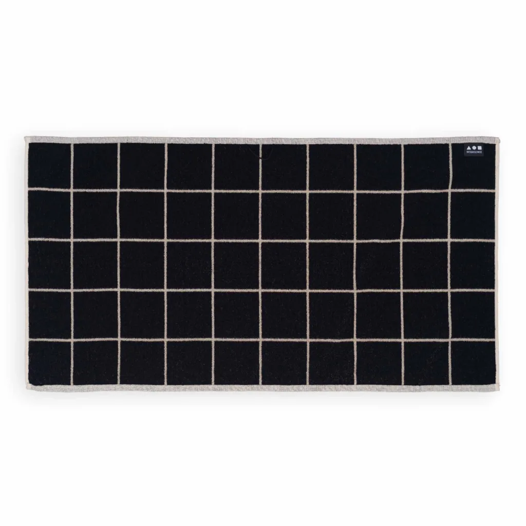 Handtuch Raster black - 100x50