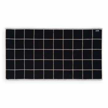Handtuch Raster black - 100x50