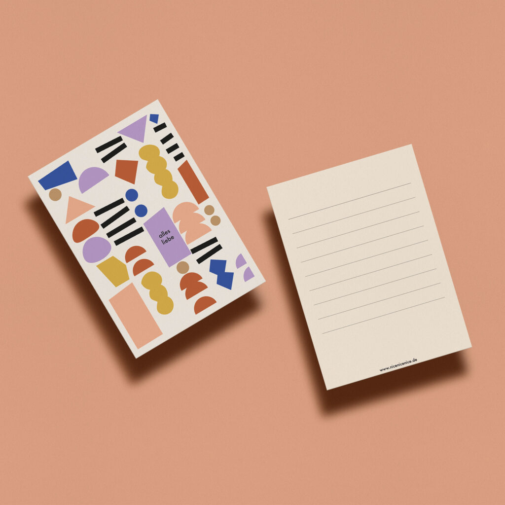 Postkarte - alles Liebe