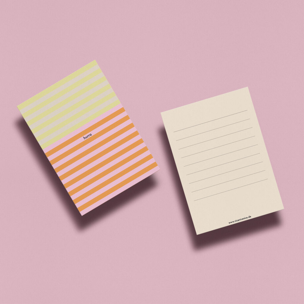 Postkarte - hurra