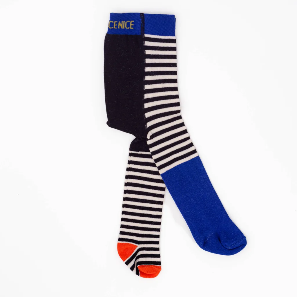 Baby- und Kinder Strumpfhose stripes - red blue yellow