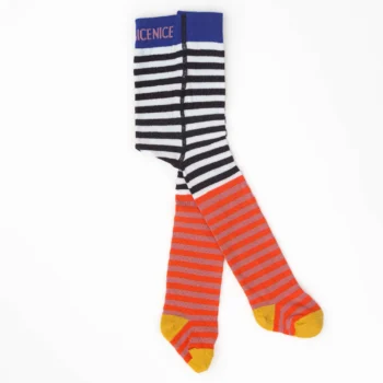 Baby- und Kinder Strumpfhose double stripes - red blue yellow