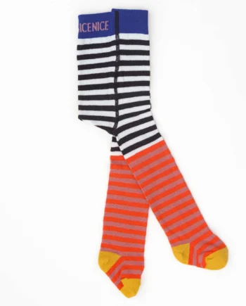 Baby- und Kinder Strumpfhose double stripes - red blue yellow