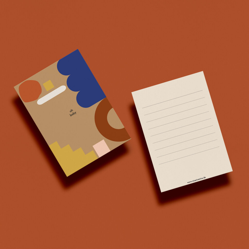 Postkarte - oh baby