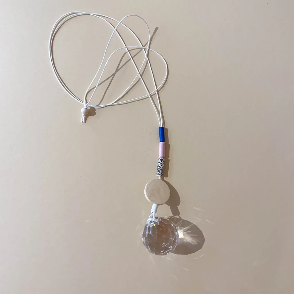Suncatcher big drop blau rose