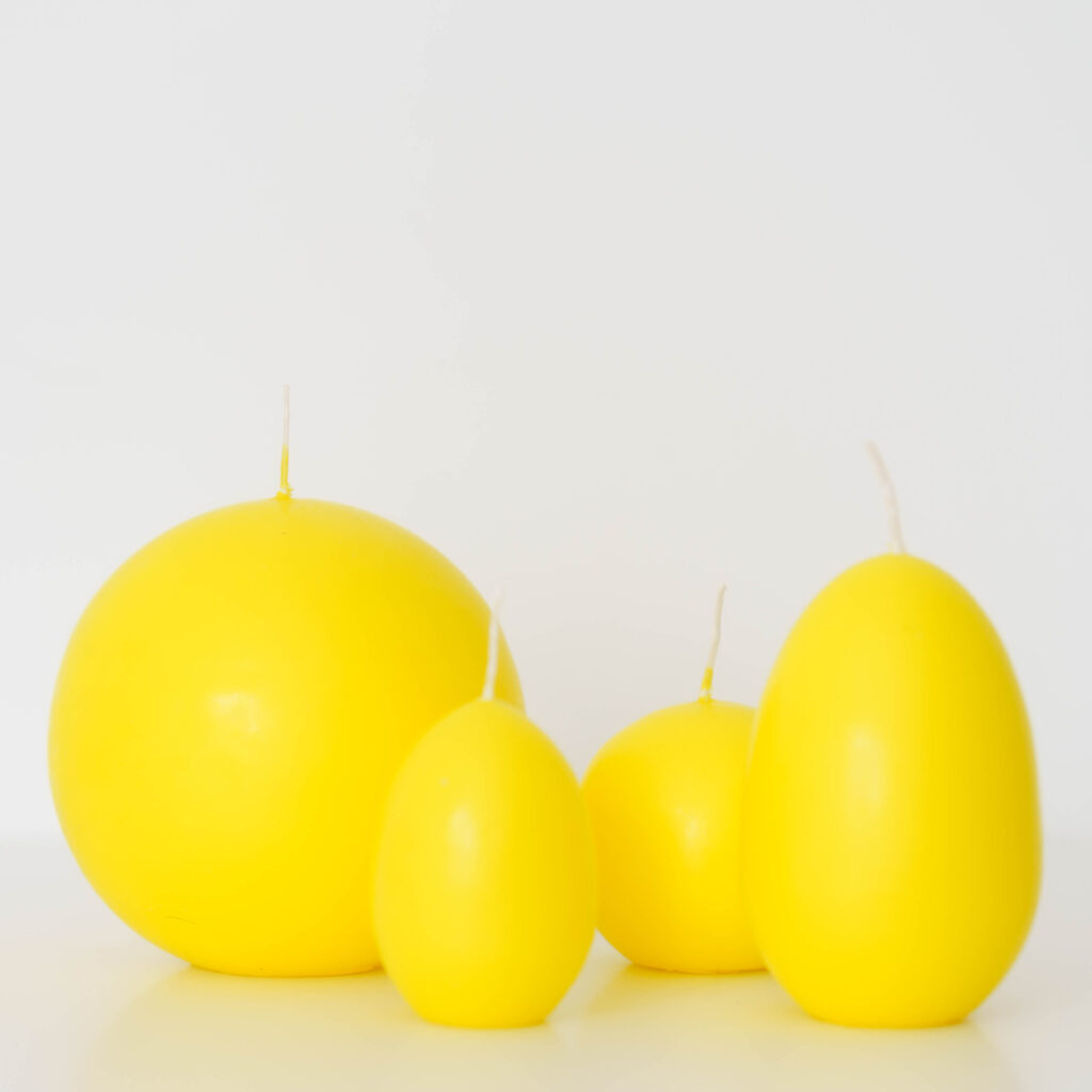 Kugelkerze 100mm - 7 verschiedene Farben