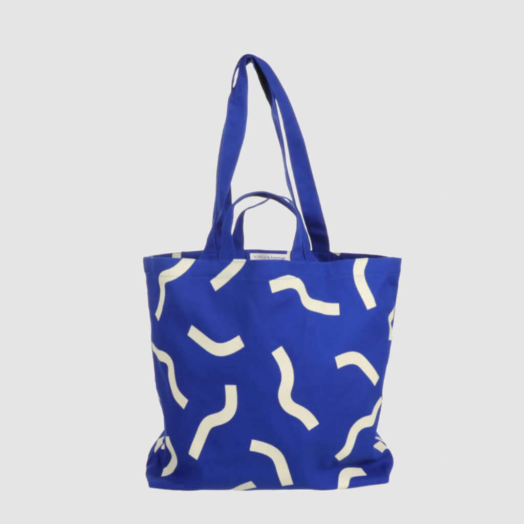 Tasche - wave blue - groß