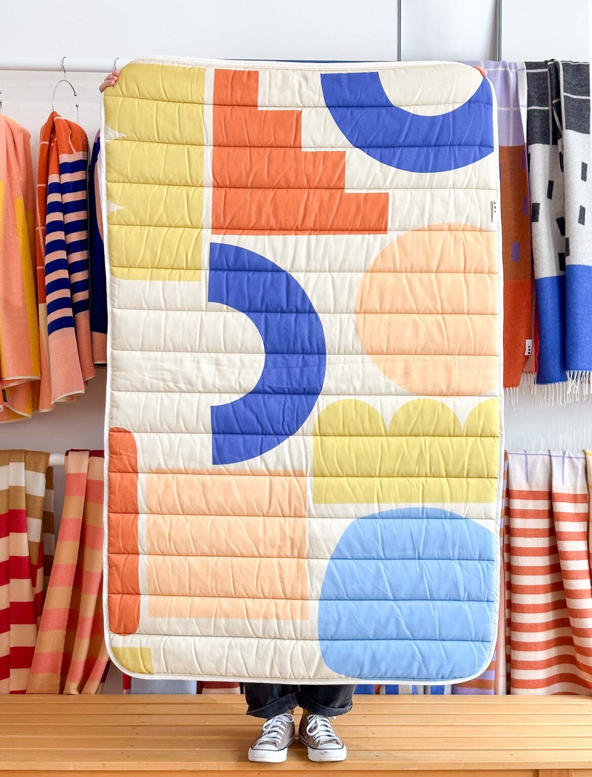 B-Ware Steppdecke - blocks