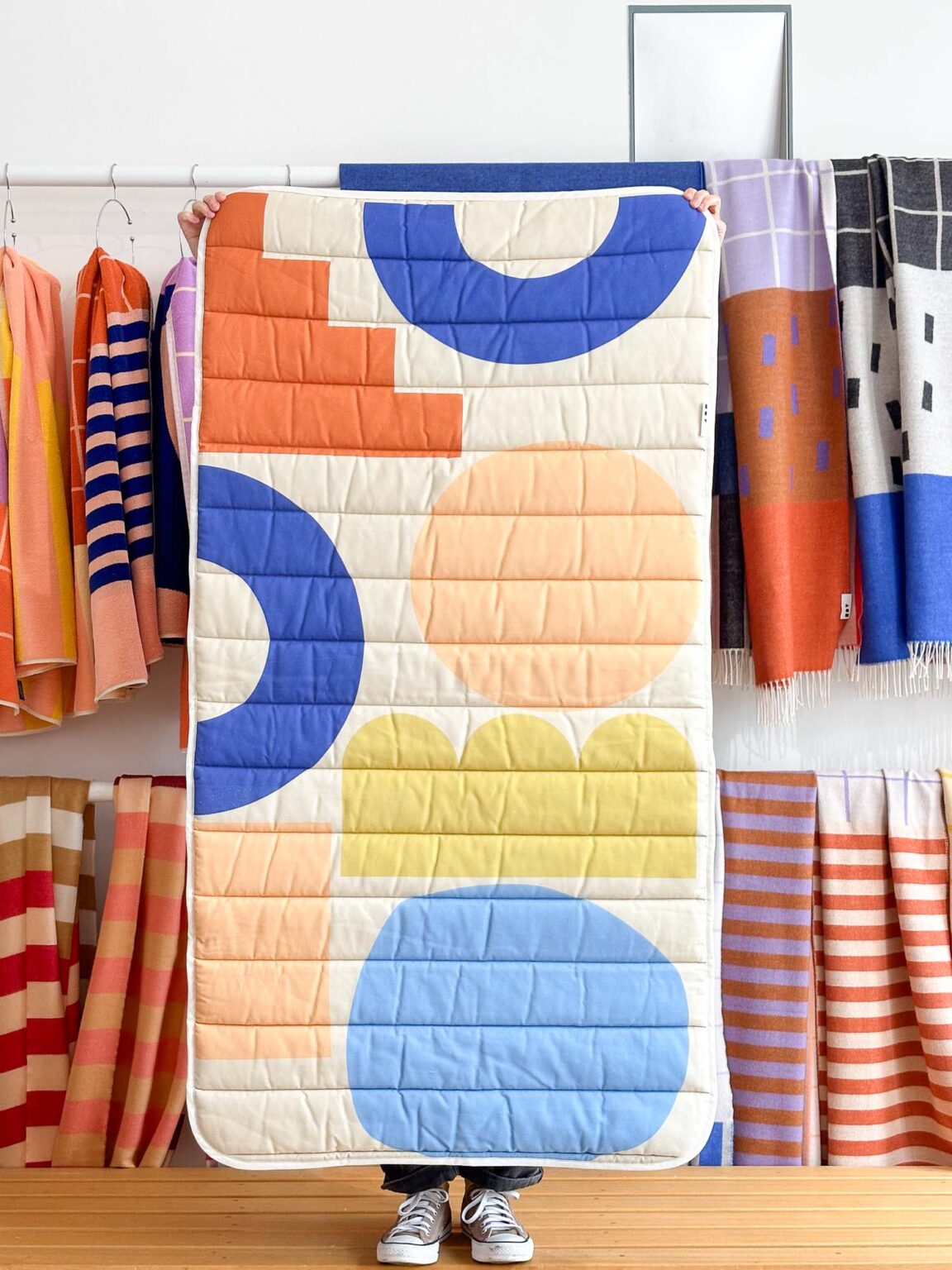 B-Ware Steppdecke - blocks II