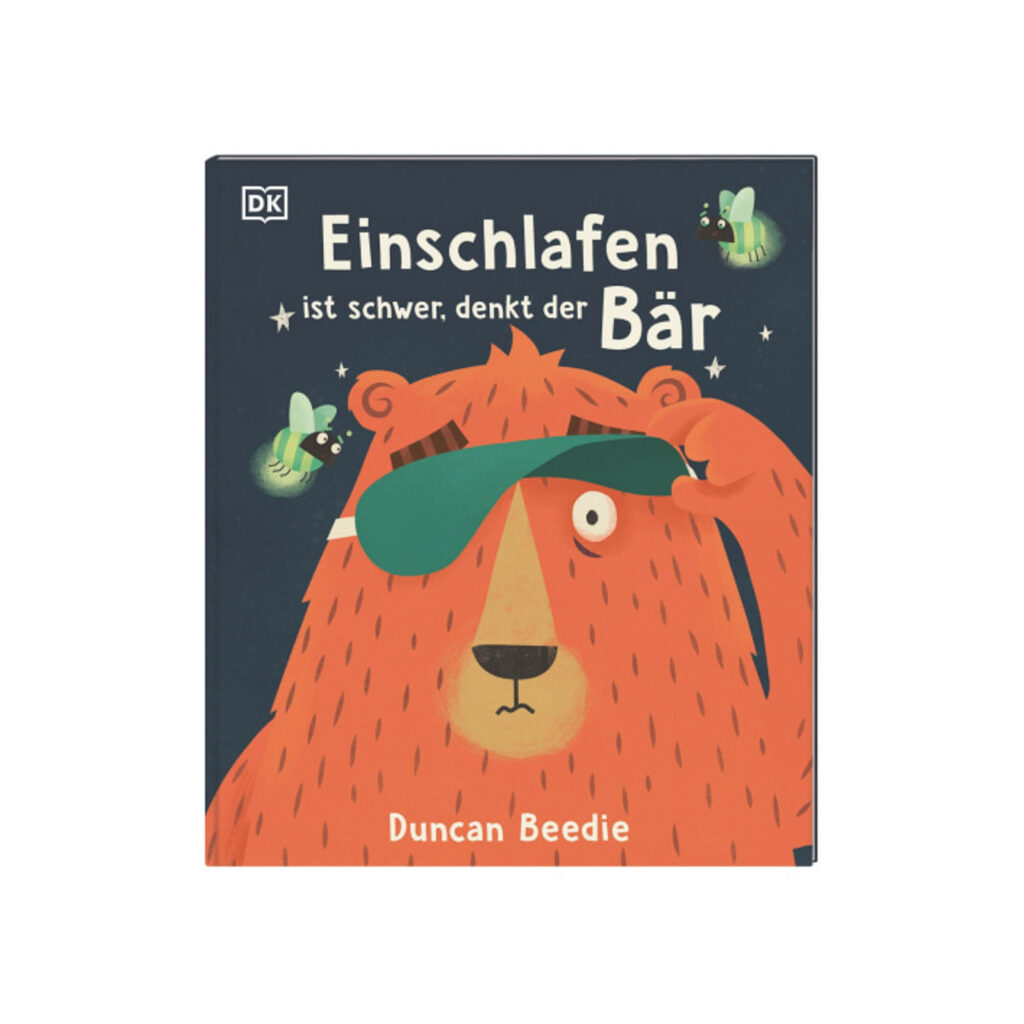 Einschlafen ist schwer, denkt der Bär