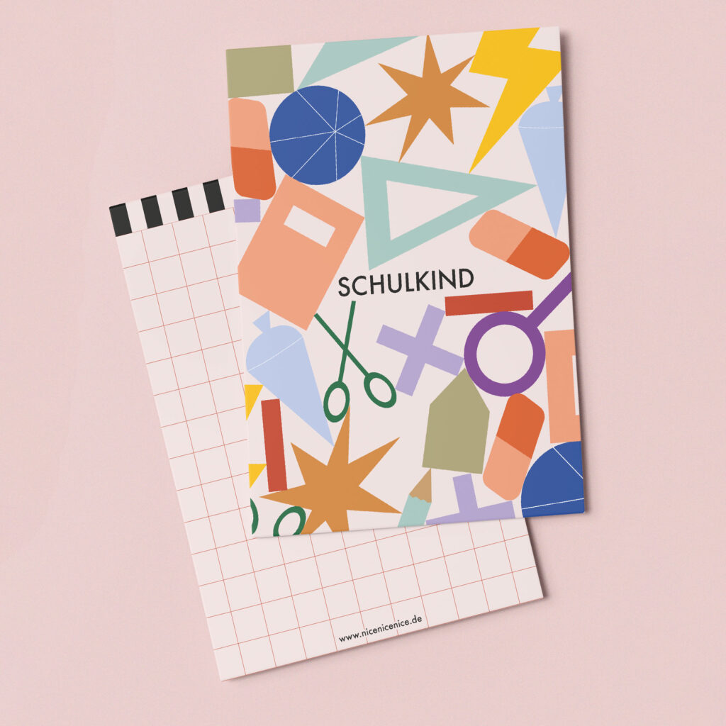 Postkarte Schulkind