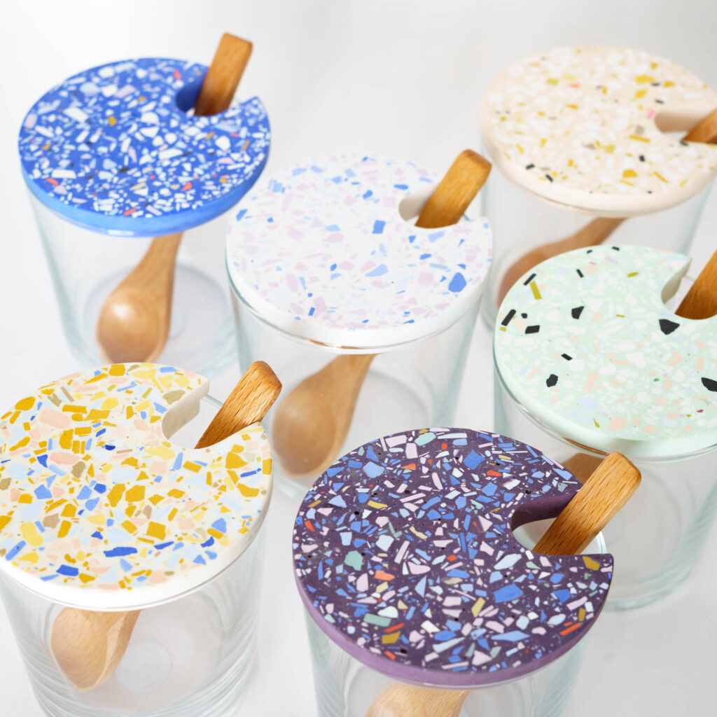 Zuckerdose creme ocker