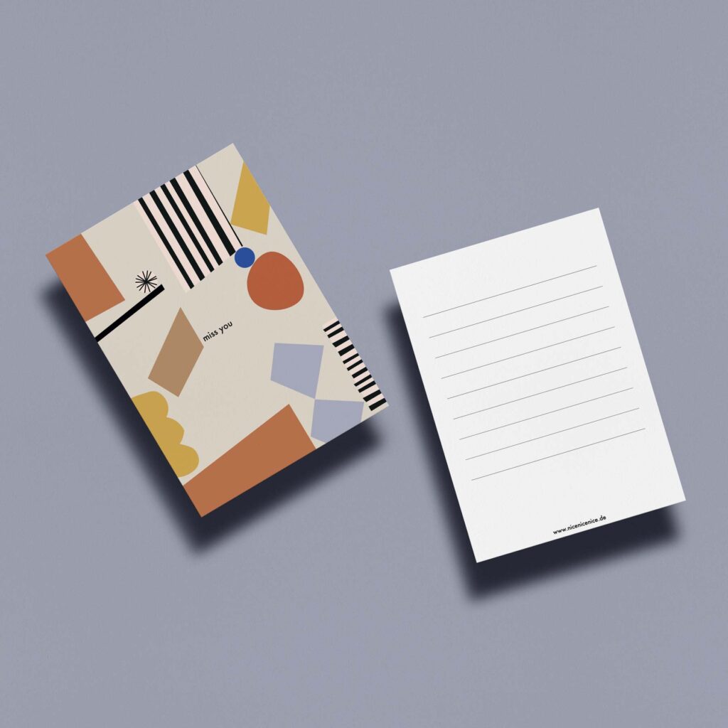 Postkarte miss you