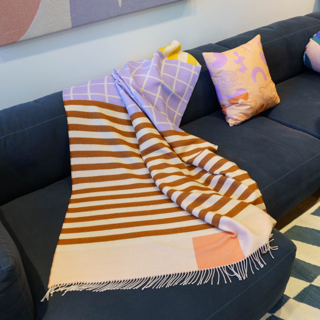 nice Merino Decke pattern - No 1 - 200x140cm