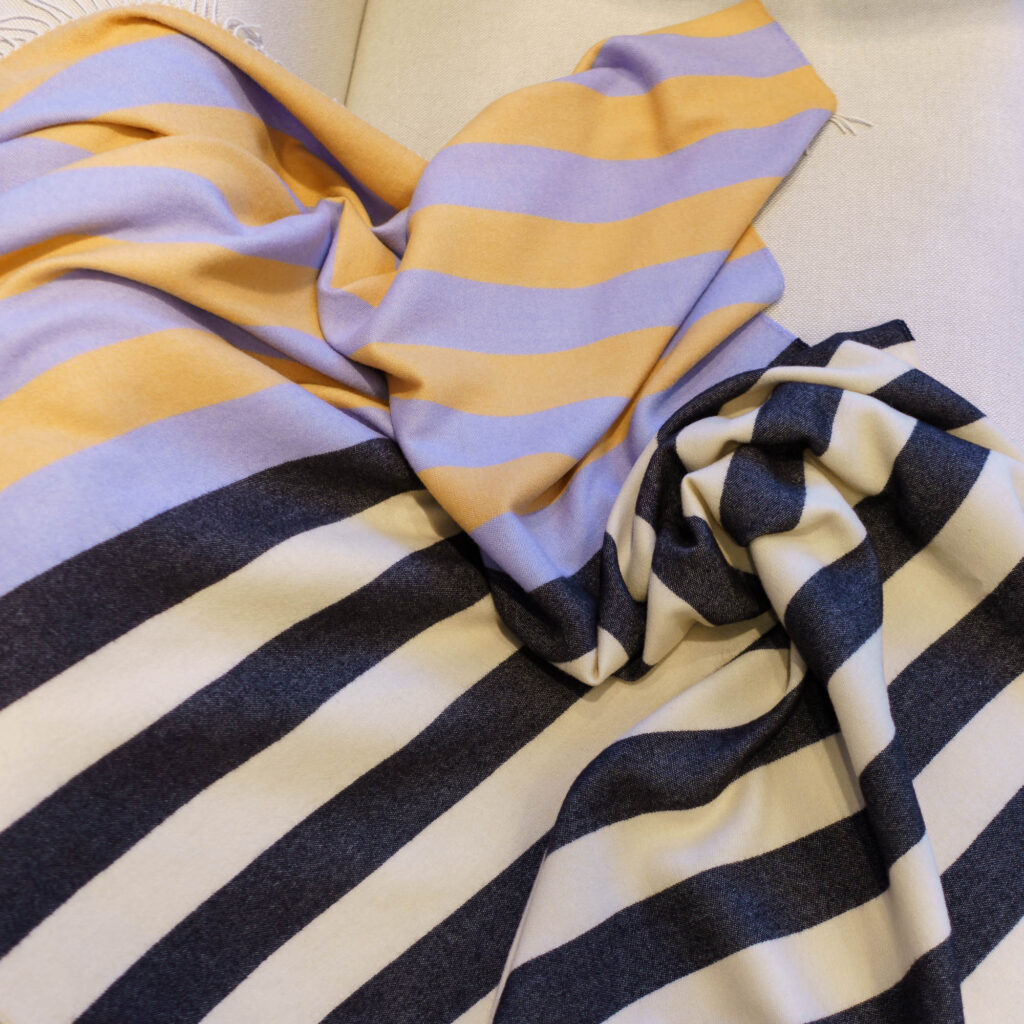 nice Merino Decke stripes - No 2 - 200x140cm