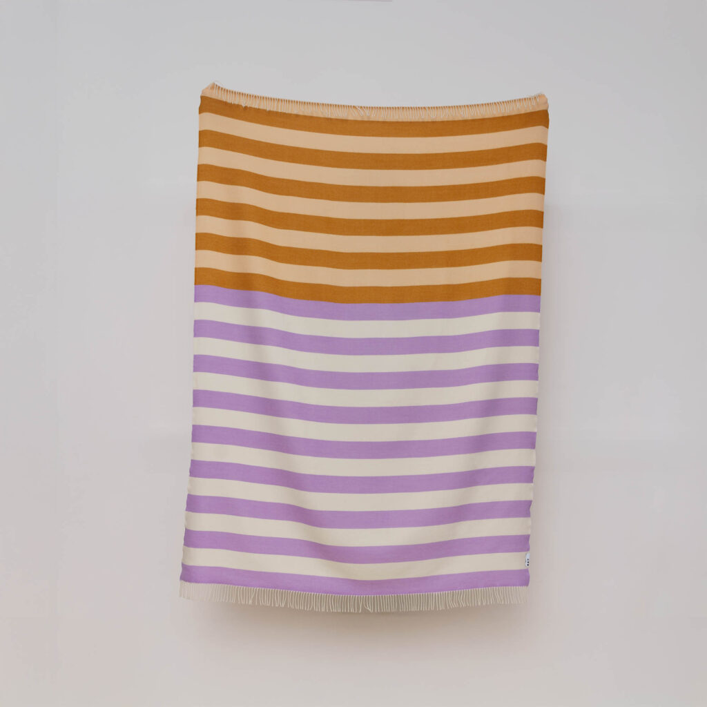 nice Merino Decke stripes - No 1 - 200x140cm