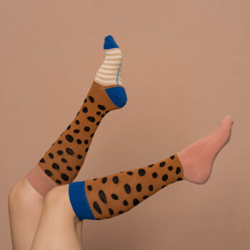 Kniestrümpfe speckles  - hazel