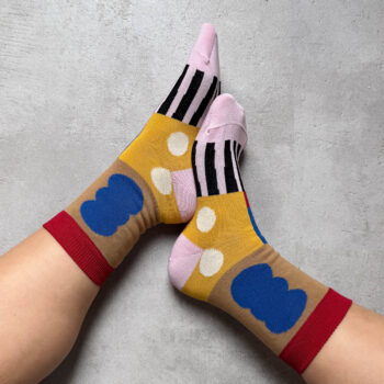 nice socks tile - pink
