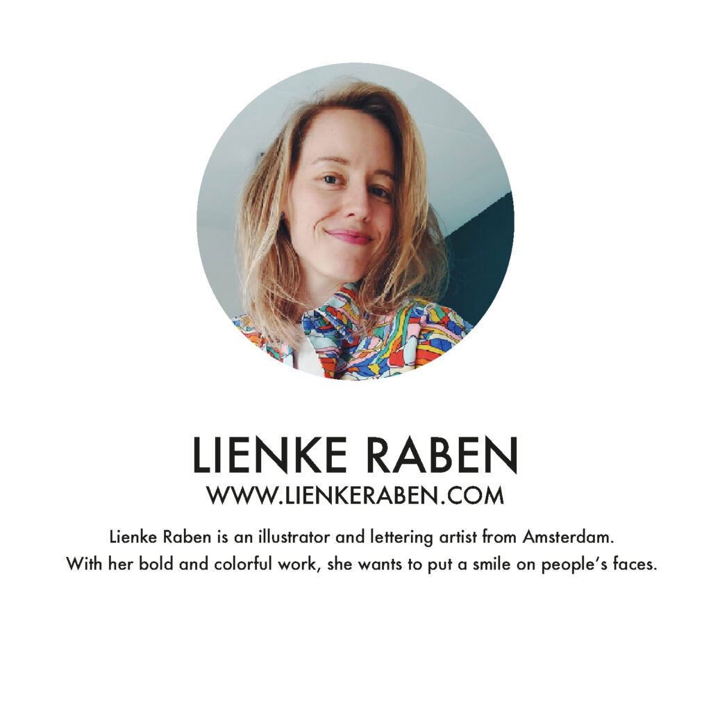 nice socks ARTIST edition - Lienke Raben red