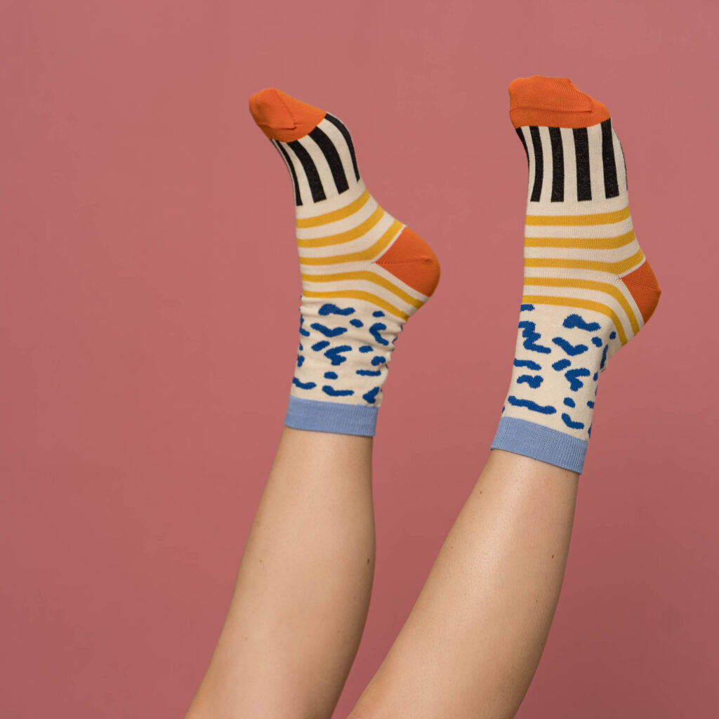 nice socks memphis - yellow