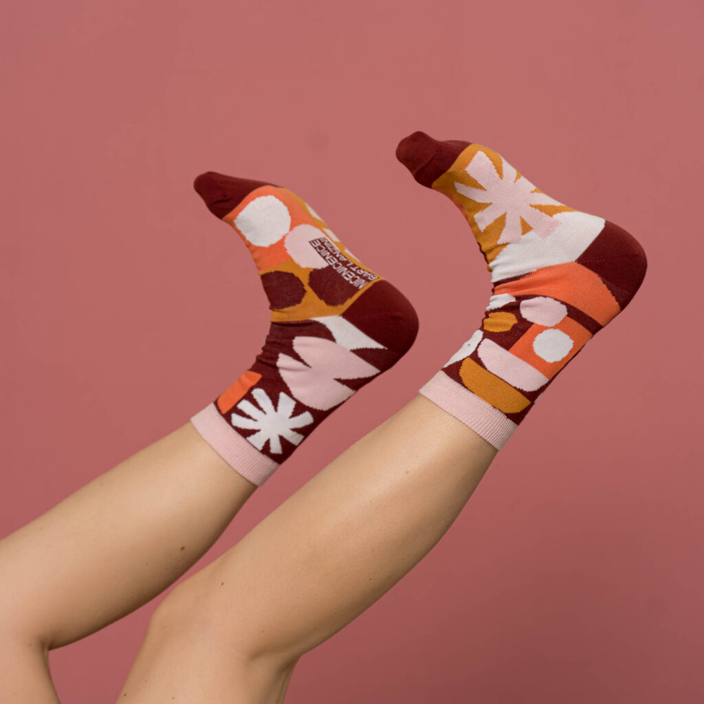 nice socks ARTIST edition - Bart Lanzini red