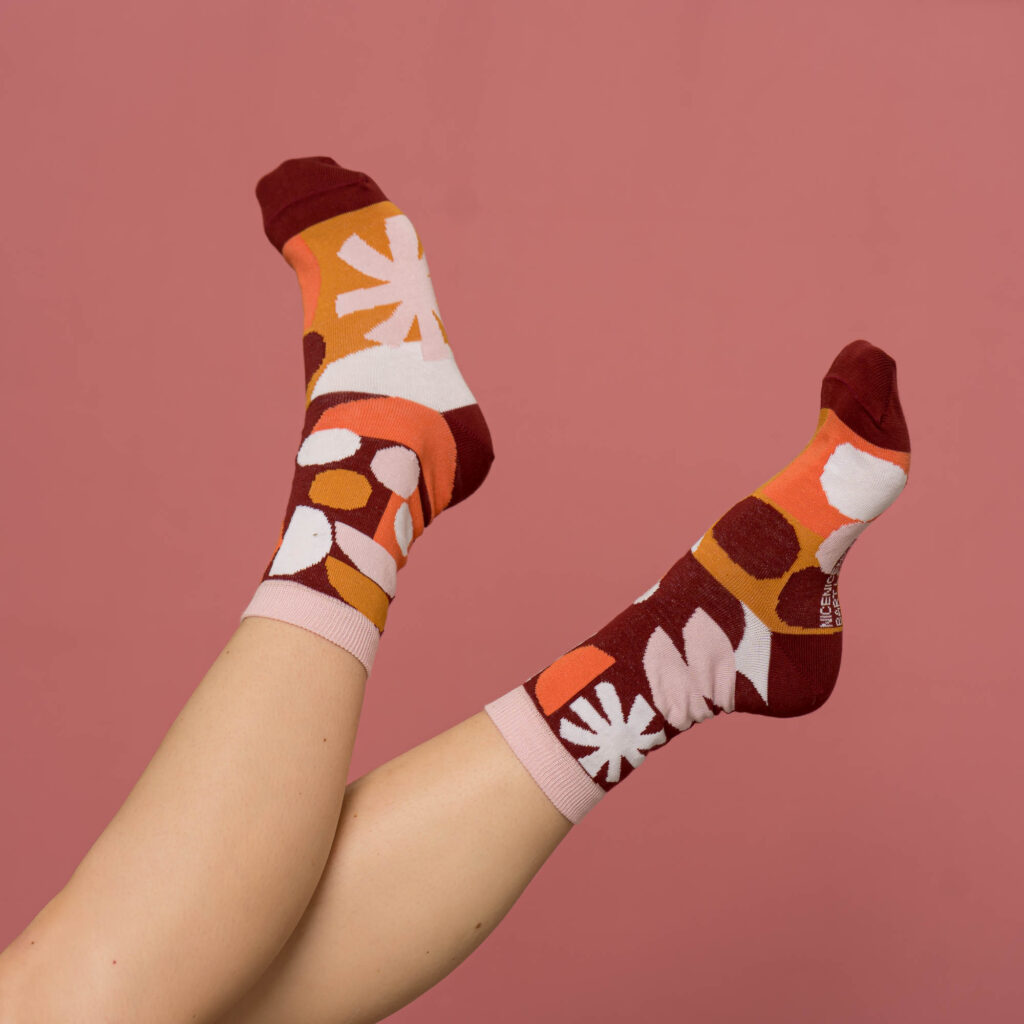 nice socks ARTIST edition - Bart Lanzini red