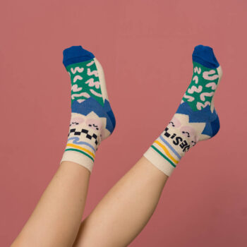 nice socks ARTIST edition - Lienke Raben green