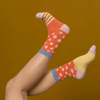 nice socks speckles - coral
