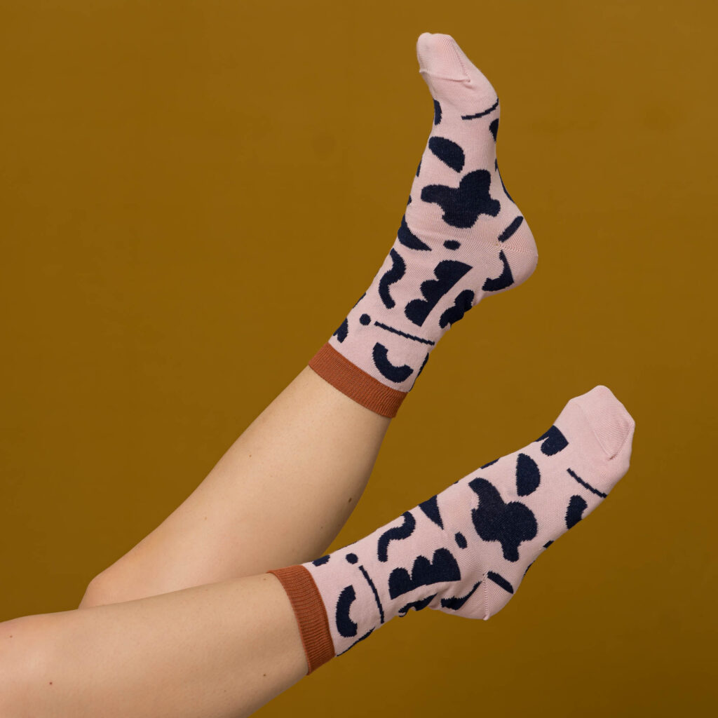 nice socks wild shapes - pink