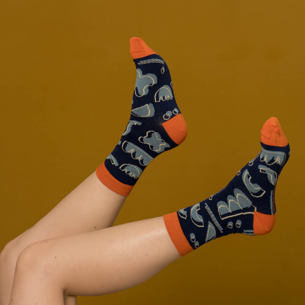 nice socks in + out - dark blue