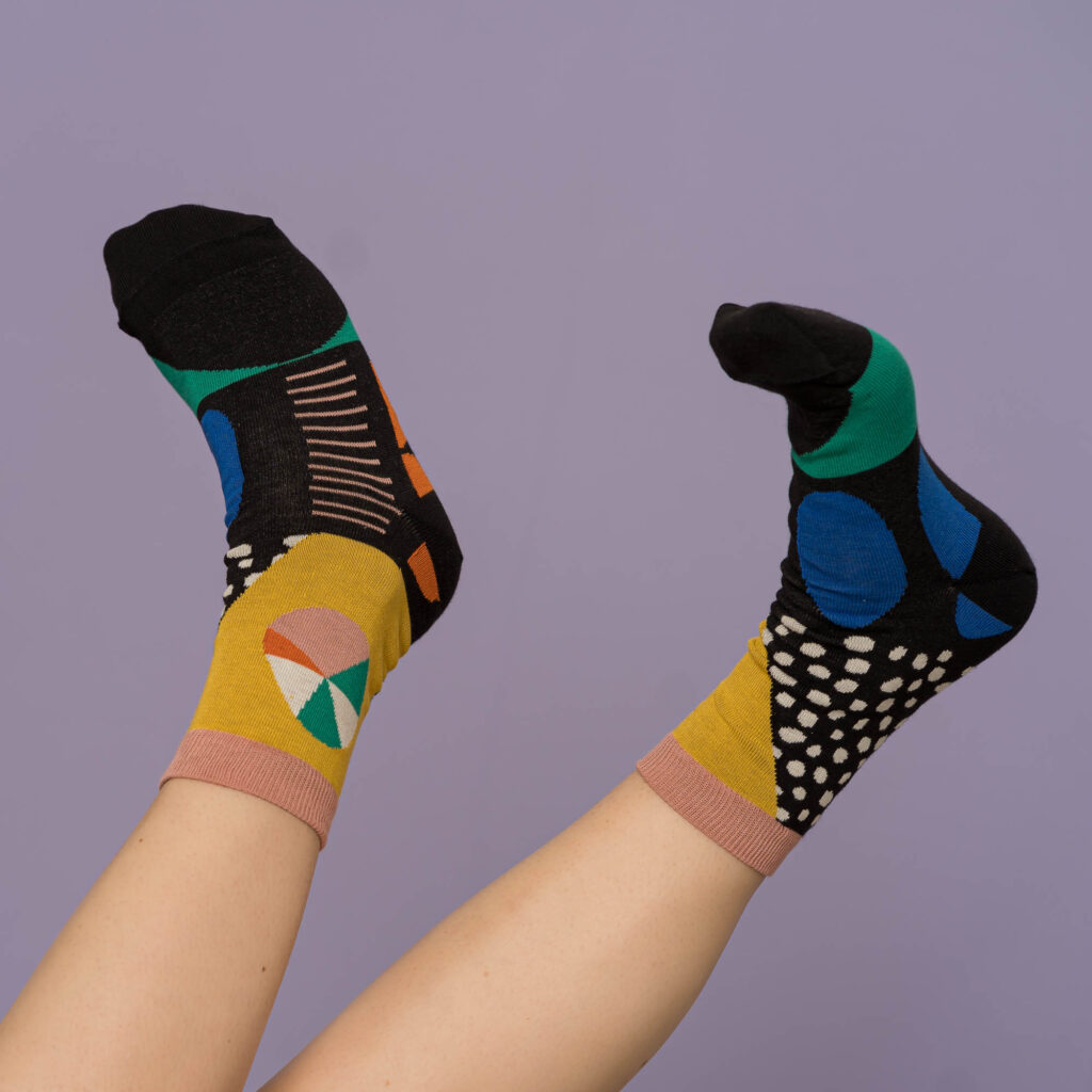 nice socks pebbles - black