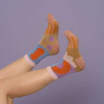 nice socks tile - rose