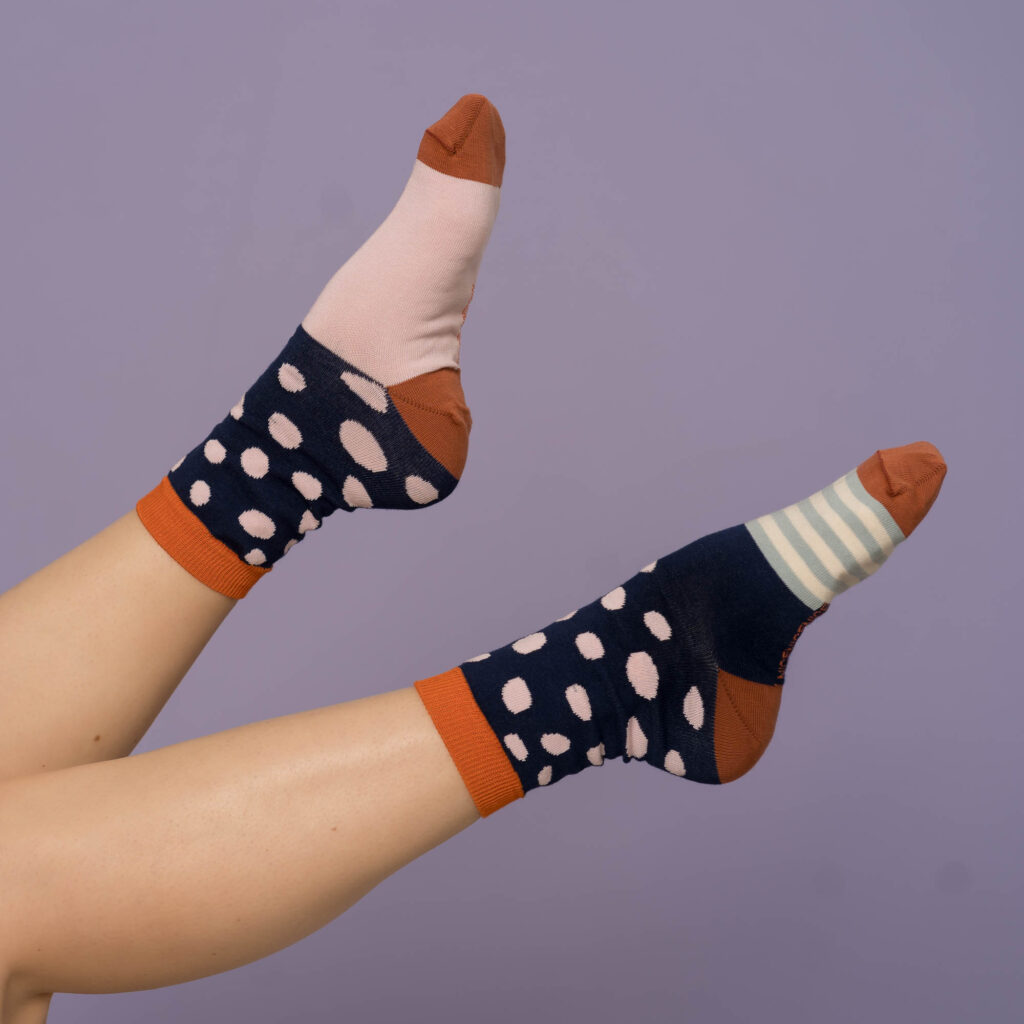 nice socks speckles - dark blue
